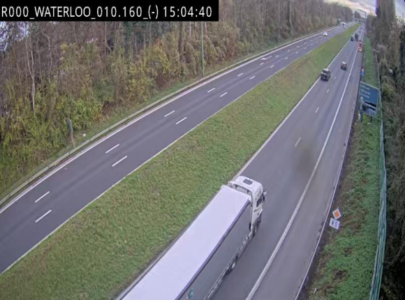 Webcam autoroute Belgique - Waterloo - R0 (ring de Bruxelles) - BK 12.3