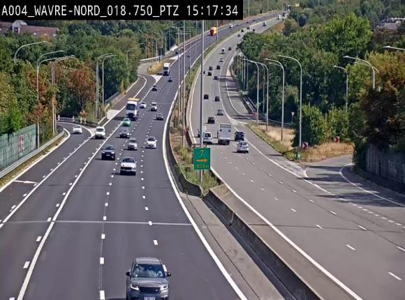 Webcam traffic E411(A4) - BK 18.7 - Bierges (Wavre Nord)