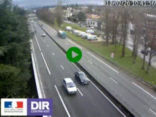 Webcam routière à Le Chambon-Feugerolles sur la RN88 entre Firminy et Saint-Etienne