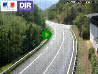 Caméra trafic sur la N90 à Bourg-Saint-Maurice, en provenance d'Aoste et en direction d'Albertville