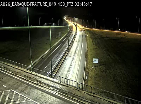 Webcam à la Baraque de Fraiture à la jonction entre l'E25 et la N89 à hauteur de Vielsalm