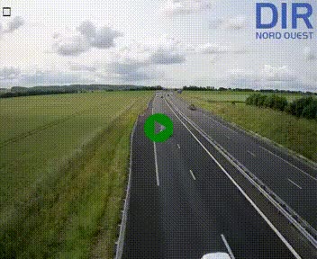 Webcam sur A84 à hauteur de l'échangeur de Poilley avec la N175, au sud d'Avranches