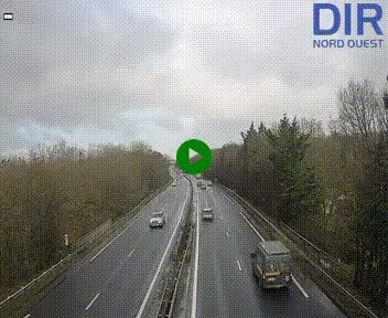 Webcam sur le périphérique de Caen (N814) à l'est de la ville, à Mondeville hauteur de la sortie 2, Presqu'île-Rives de l'Orne, au bout de l'autoroute A13