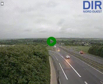 Webcam au début de l'A84 sur le périphérique Ouest de Caen (N814) à hauteur de la sortie 9, Porte de Bretagne