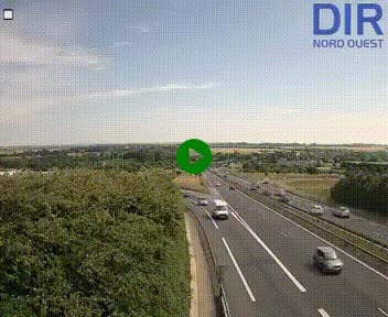 Webcam au début de l'A84 sur le périphérique Ouest de Caen (N814) à hauteur de la sortie 9, Porte de Bretagne