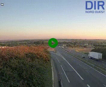 Webcam au début de l'A84 sur le périphérique Ouest de Caen (N814) à hauteur de la sortie 9, Porte de Bretagne