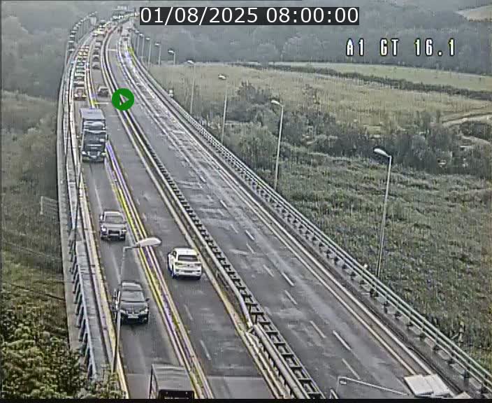 Traffic live webcam Luxembourg Niederanven - A1 direction Allemagne - BK 16.1