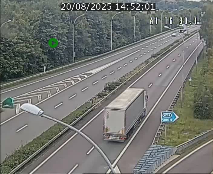 Traffic live webcam Luxembourg Grevenmacher - A1 direction Luxembourg - BK 30.1