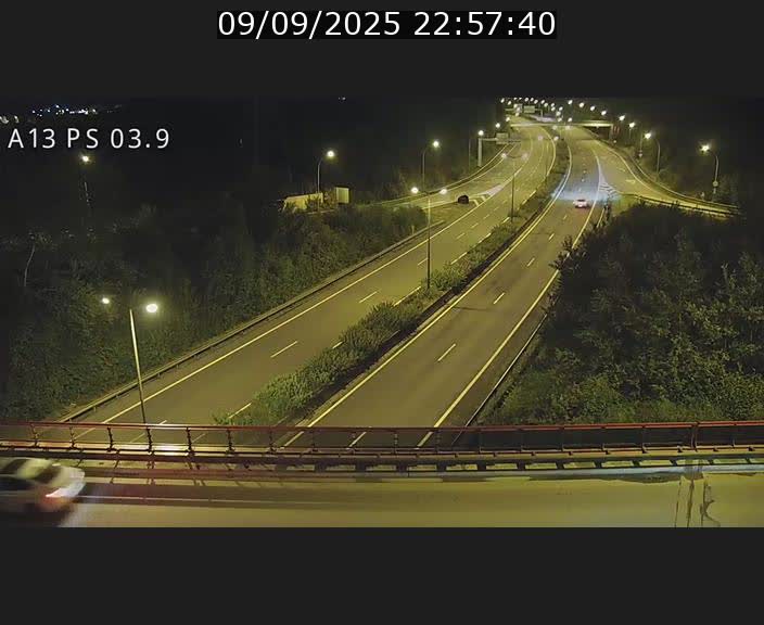 Traffic live webcam Luxembourg Differdange - A13 direction Esch-sur-Alzette - BK 3.9