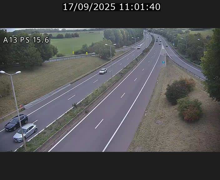 Traffic live webcam Luxembourg Kayl - A13 direction Dudelange - BK 15.6