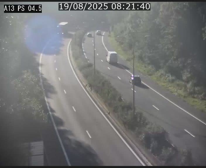 Traffic live webcam Luxembourg Differdange - A13 direction Esch-sur-Alzette - BK 4.5