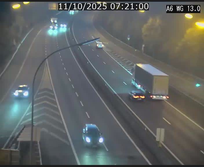 Traffic live webcam Luxembourg Mamer - A6 - BK 13 - direction Luxembourg/France/Allemagne