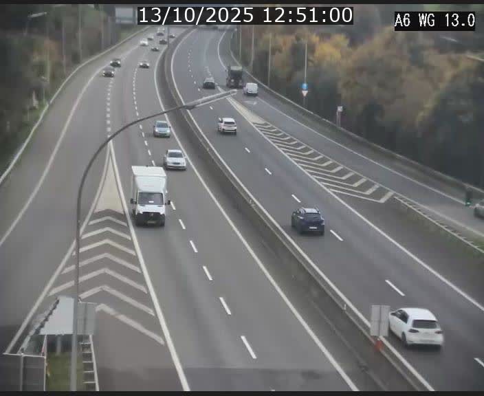 Traffic live webcam Luxembourg Mamer - A6 - BK 13 - direction Luxembourg/France/Allemagne