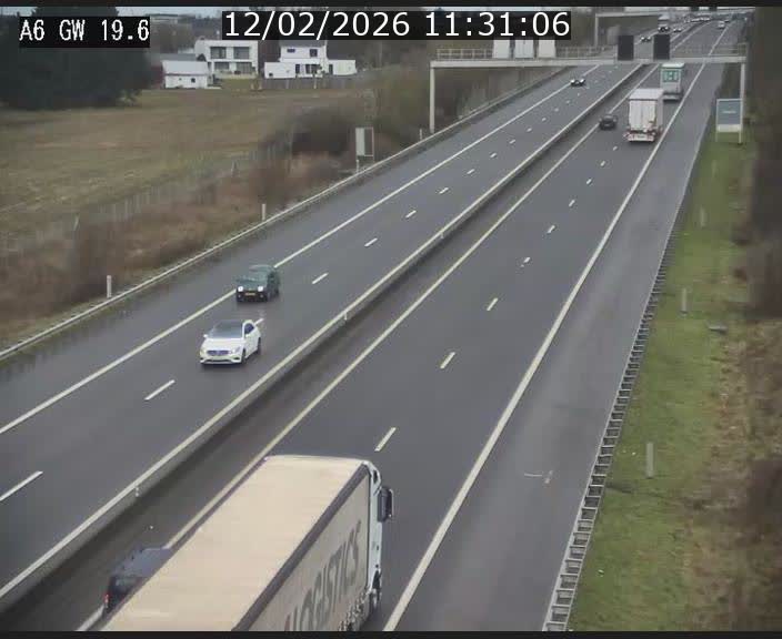 Traffic live webcam Luxembourg - Steinfort - A6 - BK 19.6 - direction Belgique