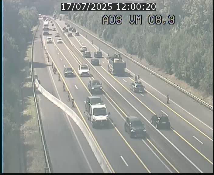 Traffic live webcam Luxembourg Bettembourg - A3 - BK 8.3 - direction France