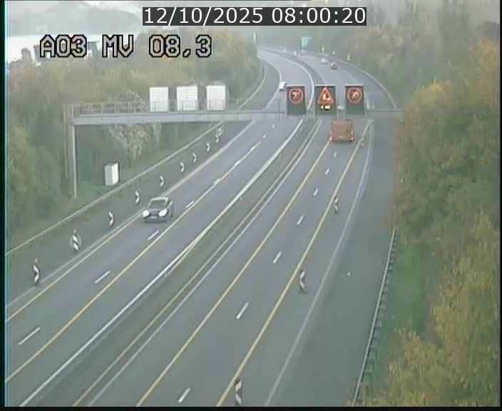 Webcam Autoroute après la Croix de Bettembourg en direction de Luxembourg sur l'A3