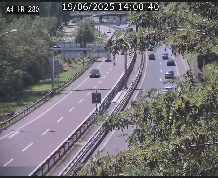 Webcam traffic A4 Luxembourg - BK 0.2 - P+R Bouillon (direction Luxembourg)