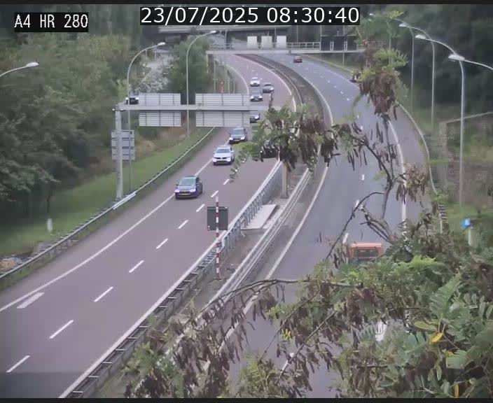 Webcam traffic A4 Luxembourg - BK 0.2 - P+R Bouillon (direction Luxembourg)