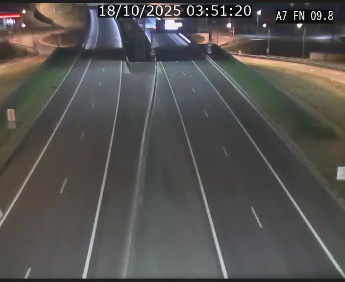Caméra trafic Luxembourg - A7, Tunnel Gousselerbierg, sortie sud, direction rond-point Lorentzweiler (BK 9.9)