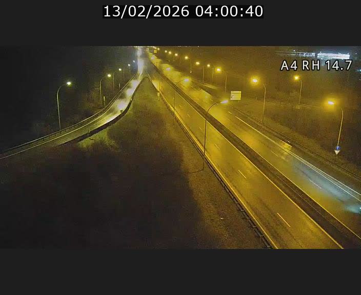 Traffic live webcam Luxembourg Jonction Lankelz - A4 - BK 14.7 - direction Luxembourg