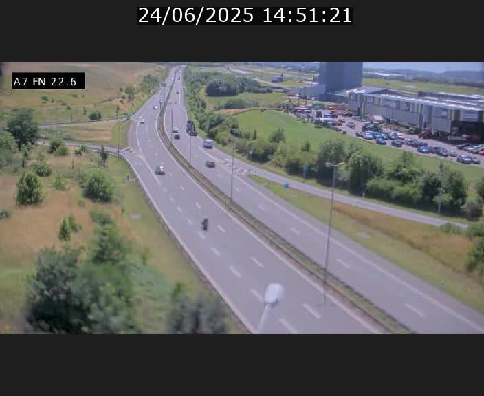 Caméra trafic Luxembourg - A7, Colmar-berg direction Mersch