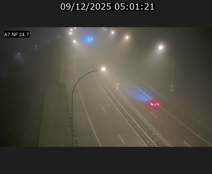 Caméra trafic Luxembourg - A7, Schieren direction Mersch