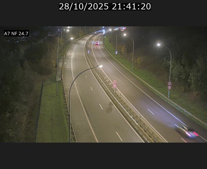 Caméra trafic Luxembourg - A7, Schieren direction Mersch