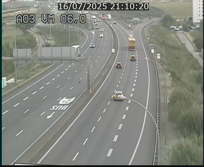 Traffic live webcam Luxembourg Aire de Berchem - A3 - BK 6 - direction France