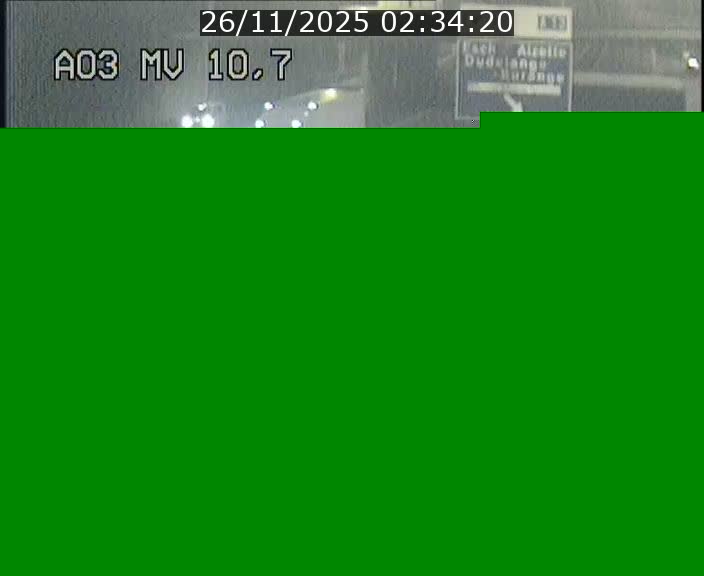 Traffic live webcam Luxembourg Croix de Bettembourg - A3 - BK 10.7 - direction France