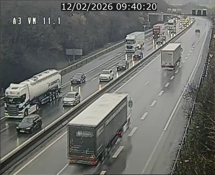 Webcam à la frontière franco-luxembourgeoise, avant la Croix de Bettembourg - BK 11.1 - direction Luxembourg-ville