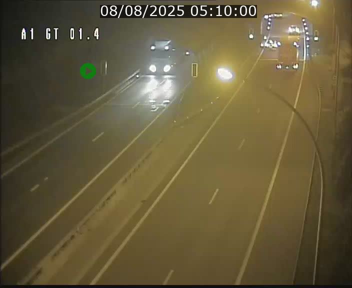 Traffic live webcam Luxembourg Hesperange - A1 direction Kirchberg - BK 1.4