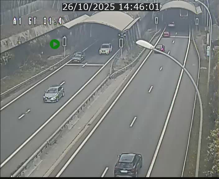 Traffic live webcam Luxembourg Hesperange - A1 direction Kirchberg - BK 1.4