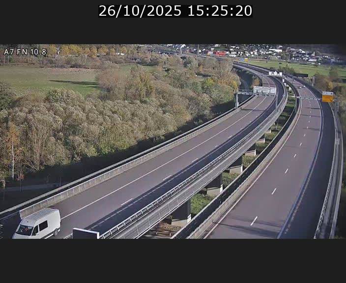 Caméra trafic Luxembourg - A7, Tunnel Gousselerbierg, sortie sud, direction rond-point Lorentzweiler (BK 10.8)