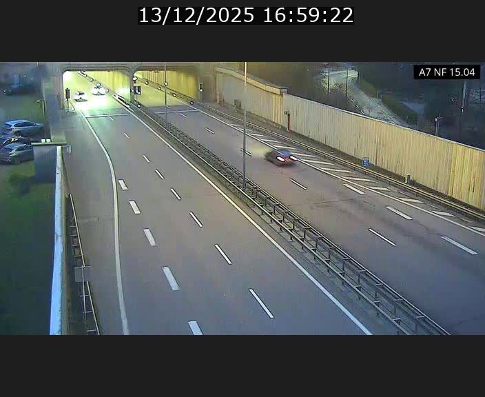 Caméra trafic Luxembourg - A7, Tunnel Mersch, entrée sud, direction Ettelbruck