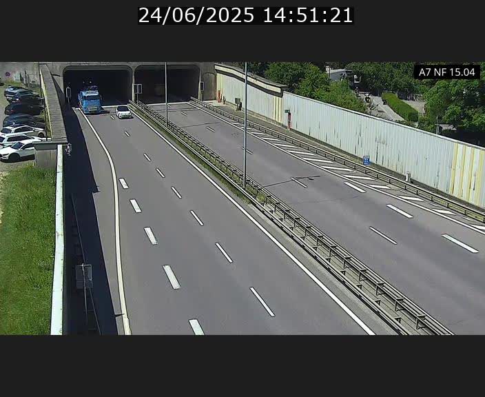 Caméra trafic Luxembourg - A7, Tunnel Mersch, entrée sud, direction Ettelbruck