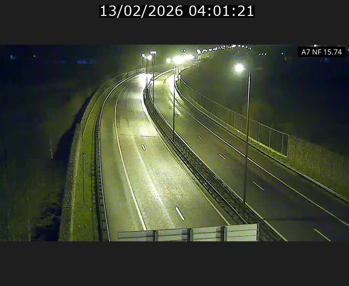 Caméra trafic Luxembourg - A7, Tunnel Mersch, entrée nord, direction Lorentzweiler