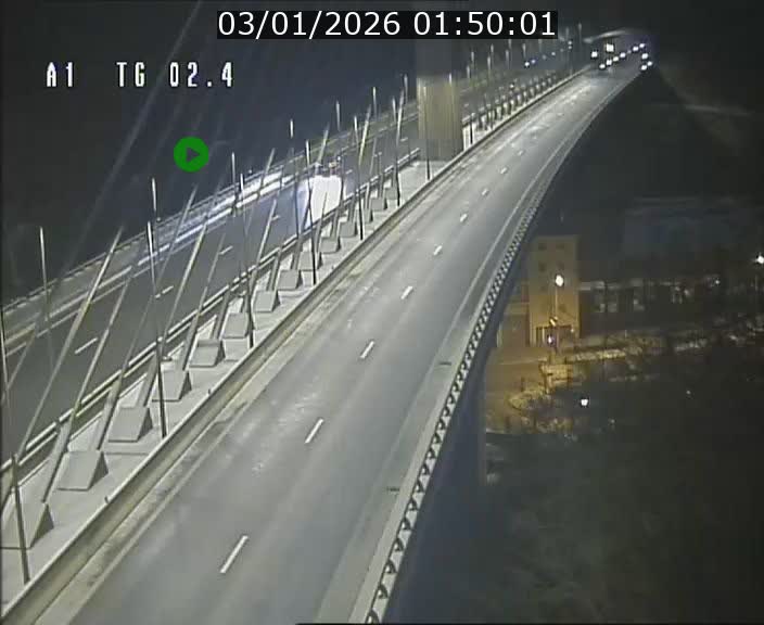 Traffic live webcam Luxembourg Sandweiler - A1 direction Luxembourg-ville - BK 2.4