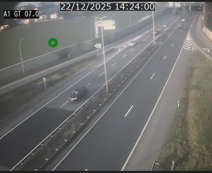 Traffic live webcam Luxembourg Cents - A1 direction Kirchberg - BK 7
