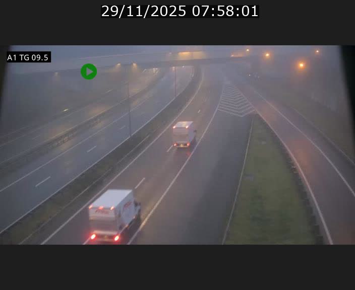Traffic live webcam Luxembourg Jonction Grünewald - A1 direction Luxembourg-ville - BK 9.5