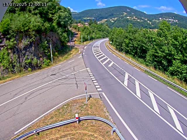 Caméra autoroute France - N66, col du Bussang direction Remiremont