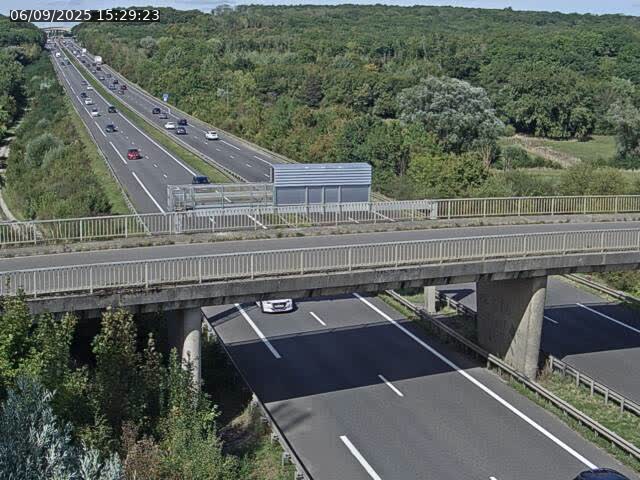 Caméra autoroute France - A31, Zoufftgen direction Luxembourg-ville, à la frontière entre la France et le Luxembourg