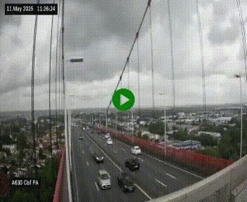Webcam autoroute sur le périphérique de Bordeaux (A630) au nord de la ville. Caméra située sur le Pont d'Aquitaine.