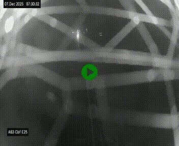 Webcam autoroute A63 en périphérie de Bordeaux au sud-est de la ville, en provenance du bassin d'Arcachon. Vue orientée vers Bordeaux