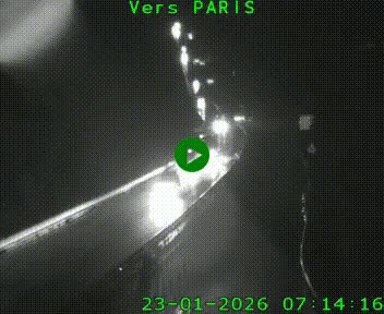 Caméra routière sur l'autoroute A20 à Bessines-sur-Gartempe. Vue orientée vers Paris