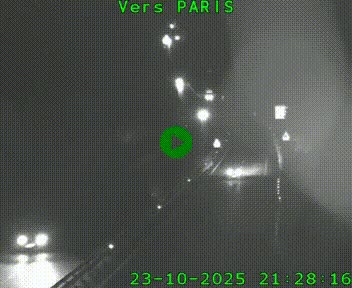Caméra routière sur l'autoroute A20 à Bessines-sur-Gartempe. Vue orientée vers Paris