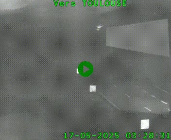 Caméra routière sur l'autoroute A20 à Noailles, en périphérie de Brive-la-Gaillarde. Vue orientée vers Toulouse