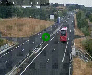 Caméra autoroutière France - A75, Coren, en direction de Montpellier