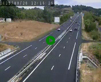 Caméra autoroutière France - A75, Coren, en direction de Montpellier