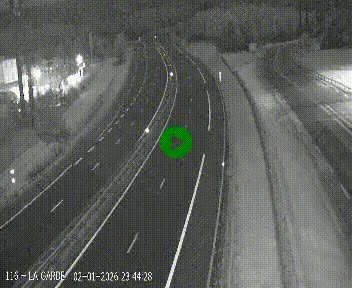 Caméra autoroute A75 à hauteur du col du rocher blanc en direction de Montpellier