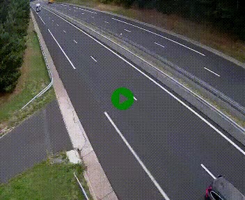 Caméra autoroute A75 à hauteur du col des Issartets en direction de Montpellier